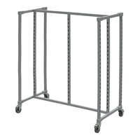 Grand + Benedicts Burnside 51 3/4" x 25 3/4" x 57 3/16" Large Silver Metal Gondola Merchandising Frame