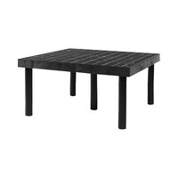 SPC Retail Benchmaster 36" x 36" x 18" Black Plastic Grid-Top Single-Level Platform Display BM361801S3