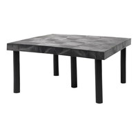 SPC Retail Benchmaster 36" x 36" x 18" Black Plastic Solid-Top Single-Level Platform Display BMS361801S3