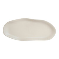 Delfin Marisol from Steelite International 15" x 6 3/8" Sand Shell Melamine Slider Tray - 12/Case