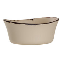 Delfin Marisol Rustic from Steelite International 16 oz. Sand Shell Melamine Grapefruit Bowl - 12/Case