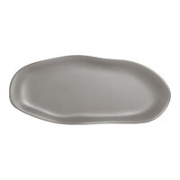 Delfin Marisol from Steelite International 15" x 6 3/8" Driftwood Gray Melamine Slider Tray - 12/Case