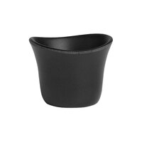 Delfin Marisol from Steelite International 3 oz. Black Melamine Sauce Dish - 24/Case