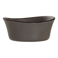 Delfin Marisol Rustic from Steelite International 16 oz. Driftwood Gray Melamine Grapefruit Bowl - 12/Case