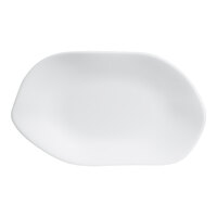 Delfin Marisol from Steelite International 9 7/8" x 5 7/8" White Melamine Oval Platter - 12/Case