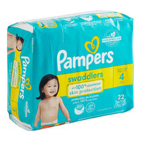 Pampers Swaddlers Size 4 Baby Diapers - 88/Case