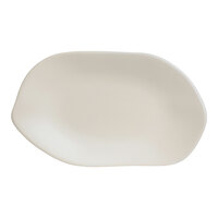 Delfin Marisol from Steelite International 12" x 7 1/8" Sand Shell Melamine Oval Platter - 12/Case