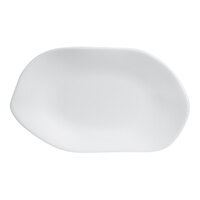 Delfin Marisol from Steelite International 7" x 4 1/4" White Melamine Oval Platter - 12/Case