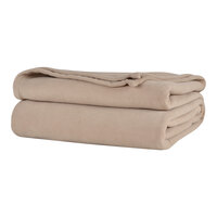 Berkshire Hospitality Microloft 108" x 90" King Size Linen 100% Polyester Microfleece Blanket - 8/Case