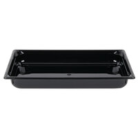 Vollrath 8002420 Super Pan® Full Size Black Polycarbonate Food Pan - 2 1/2" Deep