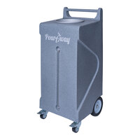 PourAway Cadet Deluxe 456806 30 Gallon Granite Gray HDPE Rectangular Liquids Disposal Receptacle