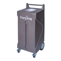 PourAway Cadet Deluxe 456810 30 Gallon Granite Brown HDPE Rectangular Liquids Disposal Receptacle