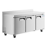 Avantco AWT-72R 72" Worktop Refrigerator with 3 1/2" Backsplash