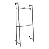 Econoco Aspect 15" x 48" Matte Black Wall-Mount A-Frame Outrigger Kit with 2 Faceouts and Hangrail