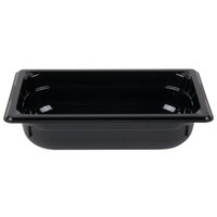 Vollrath 8042420 Super Pan® 1/4 Size Black Polycarbonate Food Pan - 2 1/2" Deep