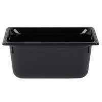 Vollrath 8036420 Super Pan® 1/3 Size Black Polycarbonate Food Pan - 6" Deep