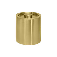 room360 Tokyo 2 Qt. Matte Brass Stainless Steel Ice Bucket with Matte Brass Lid RIB044GOS21 - 4/Case