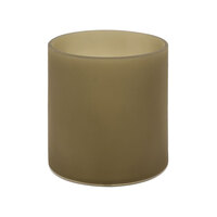 room360 Nassau RWA011BRR10 6.5 Qt. Nutmeg Resin Cylinder Wastebasket - 2/Case