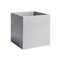 room360 New York RWA013SIW20 8 Qt. Steel Resin Cube Wastebasket - 2/Case