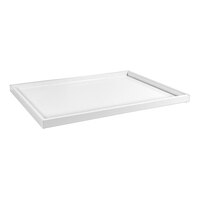 room360 New York 16 3/4" x 13" Snow Resin Tray RRT026WHW21 - 4/Case