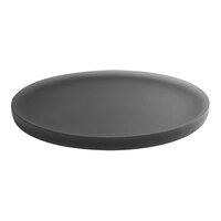 room360 Nassau 14" Round Smoke Resin Amenity Tray RRT010GYR21 - 4/Case