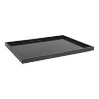 room360 New York 16 3/4" x 13" Onyx Resin Tray RRT026BKW21 - 4/Case