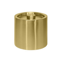 room360 Tokyo 3 Qt. Matte Brass Stainless Steel Ice Bucket with Matte Brass Lid RIB024GOS21 - 4/Case