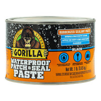 Gorilla Waterproof Patch & Seal 1 lb. Black Rubberized Sealant Paste 109404