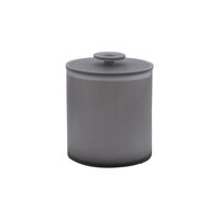 room360 Nassau 2 Qt. Smoke Resin Ice Bucket with Smoke Lid RIB010GYR20 - 2/Case