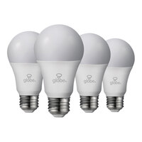 Globe 10W Dimmable Frosted Daylight LED Lamp, 800 Lumens, 5,000K (A19) - 4/Case