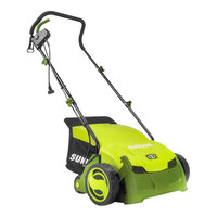 Sun Joe 12 5/8" Electric 2-in-1 Lawn Scarifier / Dethatcher with 8 Gallon Collection Bag AJ801E - 120V