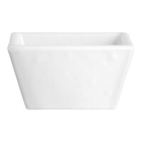 Creations Cali from Steelite International 1 oz. White Melamine Square Dish - 24/Case