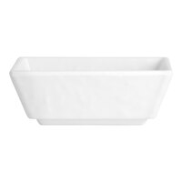 Creations Cali from Steelite International 2 oz. White Melamine Rectangular Dish - 24/Case