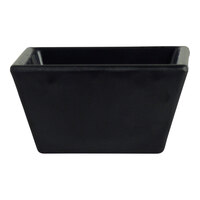 Creations Cali from Steelite International 1 oz. Black Melamine Square Dish - 24/Case