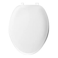 Bemis 170 000 Elongated White Plastic Toilet Seat and Lid