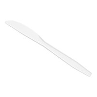 Choice White Heavy Weight Polypropylene Plastic Knife - 100/Pack