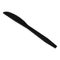 Choice Black Heavy Weight Polypropylene Plastic Knife - 100/Pack