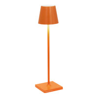 Zafferano America Poldina Pro Micro 10 7/8" Light Orange Cordless Rechargeable Table Lamp