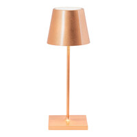 Zafferano America Poldina Pro Mini 11 7/8" Copper Leaf Cordless Rechargeable Table Lamp