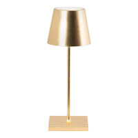 Zafferano America Poldina Pro Mini 11 7/8" Gold Leaf Cordless Rechargeable Table Lamp