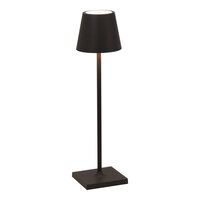Zafferano America Poldina Pro Micro 10 7/8" Black Cordless Rechargeable Table Lamp