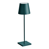 Zafferano America Poldina Pro 15" Dark Green Cordless Rechargeable Table Lamp