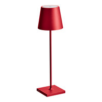 Zafferano America Poldina Pro 15" Ruby Red Cordless Rechargeable Table Lamp