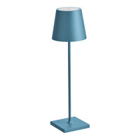 Zafferano America Poldina Pro 15" Avio Blue Cordless Rechargeable Table Lamp