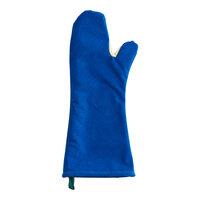 Tucker Safety Products BurnGuard 18" Blue Nomex® Conventional-Style Oven Mitt with Sewn-In Liner 6180