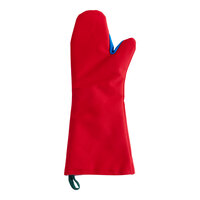 Tucker Safety Products BurnGuard 18" Red Conventional-Style Oven Mitt with Removable Liner 56189