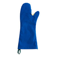 Tucker Safety Products BurnGuard 18" Blue Nomex® Conventional-Style Oven Mitt with Removable Liner 6189