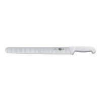 Victorinox 14" Slicing Knife with Granton Edge and White Fibrox Handle 5.4727.36