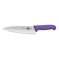 Victorinox 8" Chef Knife with Purple Fibrox Handle 5.2065.20