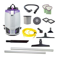 ProTeam GoFit 6 107702 6 Qt. Backpack Vacuum with 107463 15" Sidewinder Hard Surface / Carpet Kit - 120V